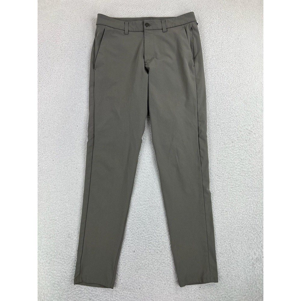 Lululemon Commission Slim Pants Men's 30x31 Brown Warpstreme Performance LM5AF2S